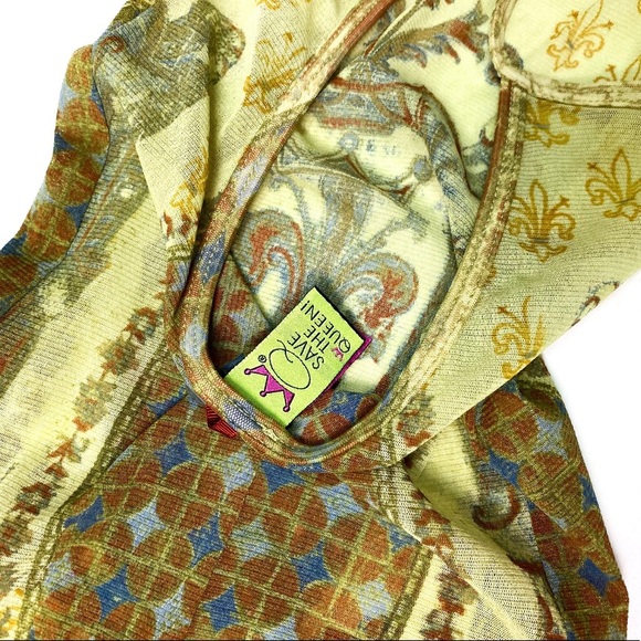 Vintage Save The Queen Mesh Overlay Maxi Dress - Picture 6 of 7